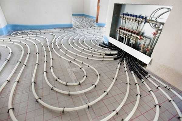 vvs odder - varme gulvvarme varmepumpe varmeslanger støbning